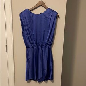 Astr Sapphire Blue Sleeveless Mini Dress